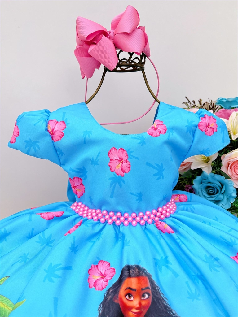 Vestido Infantil Personagem Moana