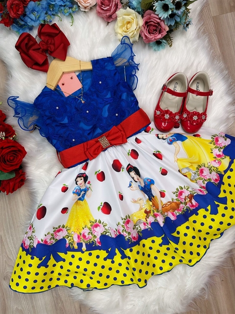 Vestido Infantil Princesa Sereia Ariel e Amigos C/ Pérolas Sku: 1186RR  Categoria: BAILA NINA 4 ao 16BAILA NINA TEMÁTICOSVESTIDOS 4 ao 16 Marca:  Bail