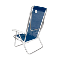 SILLON MOR ALUMINIO 8 POSICIONES - AZUL MARINO - comprar online