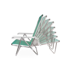 SILLON MOR ALUMINIO 8 POSICIONES - VERDE - Mundo Esturion SRL