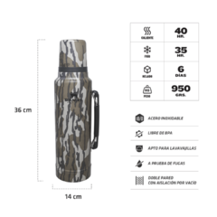 Termo Stanley Classic 1,4 LT CAMUFLADO C/MANIJA - comprar online