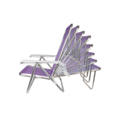 Imagen de SILLON MOR ALUMINIO 8 POSICIONES - LILA