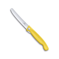 CUCHILLO PLEGABLE VICTORINOX 6.7836.F8B SWISS CLASSIC - AMARILLO - Mundo Esturion SRL