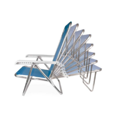 SILLON MOR ALUMINIO 8 POSICIONES - AZUL - tienda online