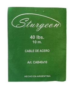 Cable Acero Sturgeon 40 lbs X 10 mts