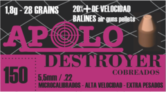 Balin Apolo Destroyer Point Cobreados Calibre 5,5