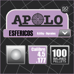 Balin Apolo Esferico Calibre 4,5