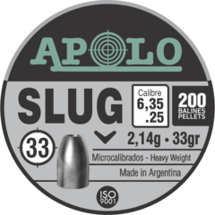 Balin Apolo Slug 33GR. Calibre 6,35