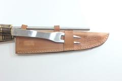 Juego Cuchillo , Tenedor y Chaira El Guri - 22 Cm - art.4045 - tienda online