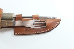 Juego Cuchillo , Tenedor y Chaira El Guri - 10 Cm - art.3015 - tienda online