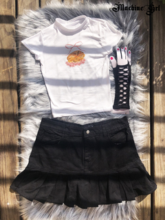 Minifalda negra Y2K - comprar online