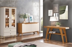 Aparador Buffet Quartzo 04 Portas Nature/Off White - comprar online