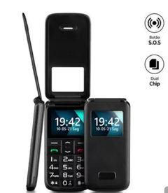 celular multilaser flip vita lite preto Dual SIM 32 MB preto 32 MB RAM