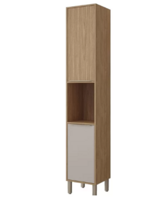 TORRE NICHO DIVINA 37 CM 2PT - FREIJO/OFF WHITE MDF MGM na internet