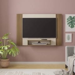 Painel para TV até 40 Polegadas com Nicho Cine Artely Off White/Pinho