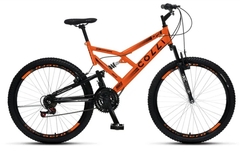 BICICLETA COLLI GPS DUPLA SUSP. FULL A.26 21V LARANJA NEON D