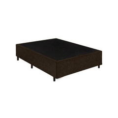 Base Cama Box Casal MARRON 138x188x35