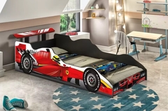 CAMA CARRO FORMULA 1 SOLTEIRO VERMELHO J & A