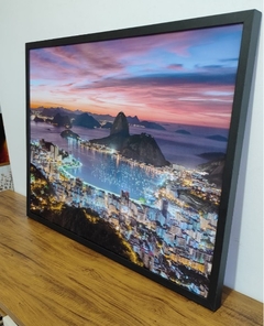 Quadro 63x83 Cidade de Rio de Janeiro laminado imagem ilustrativa