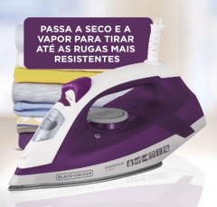 FERRO A VAPOR 127V BASE CERAMICA FX2500 BLACK E DECKER