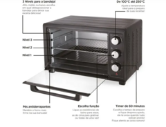 FORNO ELETRICO 50LT COM TIMER 127V BLACK E DECKER