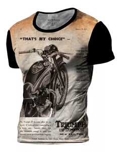 Playera Hombre/ Motocicleta Bikers Vintage