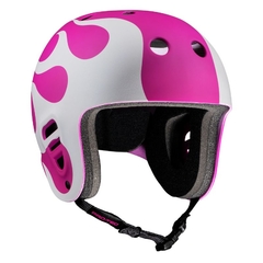 Casco Pro Tec Full Cut González Flame Rosa/Blanco