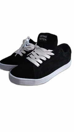 Tenis Gamuza DOMINA MOTO Skate, Bmx, Casual color negro