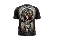 Playera Hombre/Calavera Navajo Apache