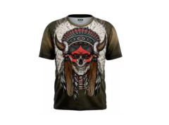 Playera Hombre/Calavera Navajo Apache