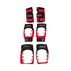 Set de Protecciones Pro Tec Retro Rojo / Blanco / Negro - comprar en línea