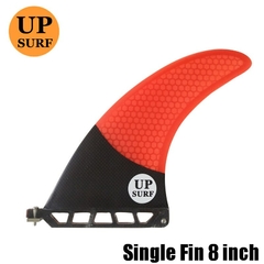 Surfboard Single Fin Fibreglass 6"/7"/8"/9"Fins SUP Board Quilhas Fins UPSURF logo central fin carbon mid fins - DeSurf