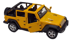 Miniatura Carro Jeep Wrangler 4x4 Off Road Metal Fricção