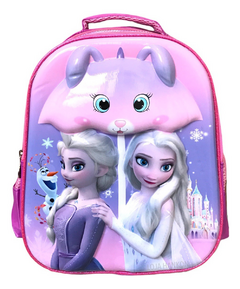 Mochila Escolar 3d Pequena Infantil Frozen Filme Elsa Menina