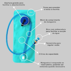 Imagem do Mochila Para Hidratação Yepp 2l Refletiva Apito 18l