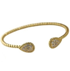 Bracelete Gota Cravejado Dourado - comprar online