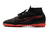 Chuteira Society Nike Mercurial Superfly 7 Preto e Vermelho