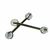 Piercing Barbell Reto em Titânio Para Mamilo de Quartzo Cristal (Par) 1.6mm - comprar online