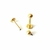 Piercing de Labret em Titânio PVD Gold - comprar online