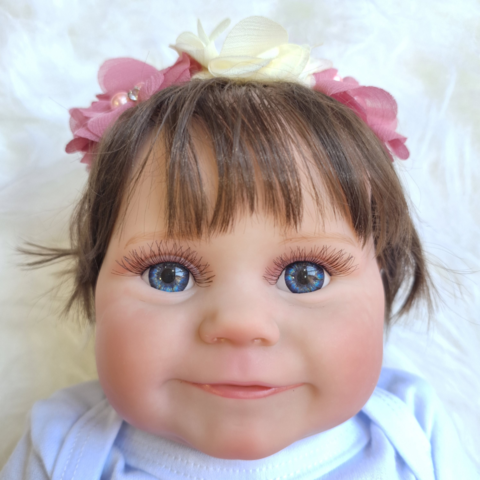 Bebê reborn corpo de silicone realista belinha esculpida A mão