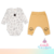 Conjunto de Body Manga Longa e Calça Saruel Bordada - Coleção Bichos - Mini&Co