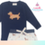 Conjunto de Body Manga Longa com Calça Mijão Saruel - Coleção Cachorrinho Navy - Mini & Co - comprar online