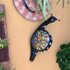 Caracol de jardim com mosaicos - comprar online