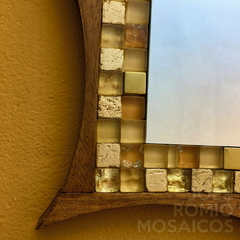 Espelho em Mosaicos - Orgânico Golden na internet