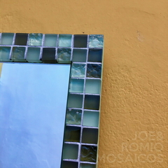 Espelho em Mosaicos - Verde Cristal - comprar online