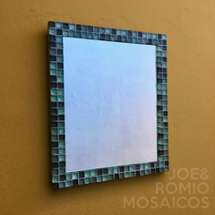 Espelho em Mosaicos - Verde Cristal