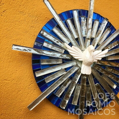 Quadro Divino em mosaicos - Azul na internet