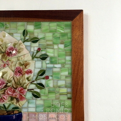 Quadro Decorativo em Mosaicos "Rosas" (Picassiete) na internet