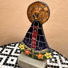 Nossa Senhora Aparecida em Mosaicos (base concreto) - comprar online