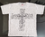 Camiseta cinza com cruz Jesus